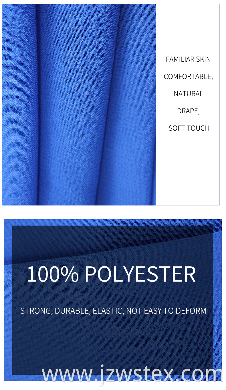 100% Polyester Crepe Chiffon Fabric for Wedding Dress